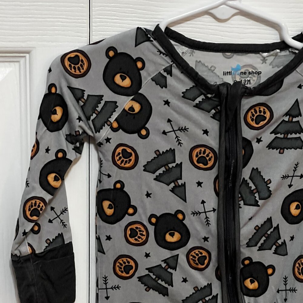 Little One Shop 6-12m Forest Bear Zippy